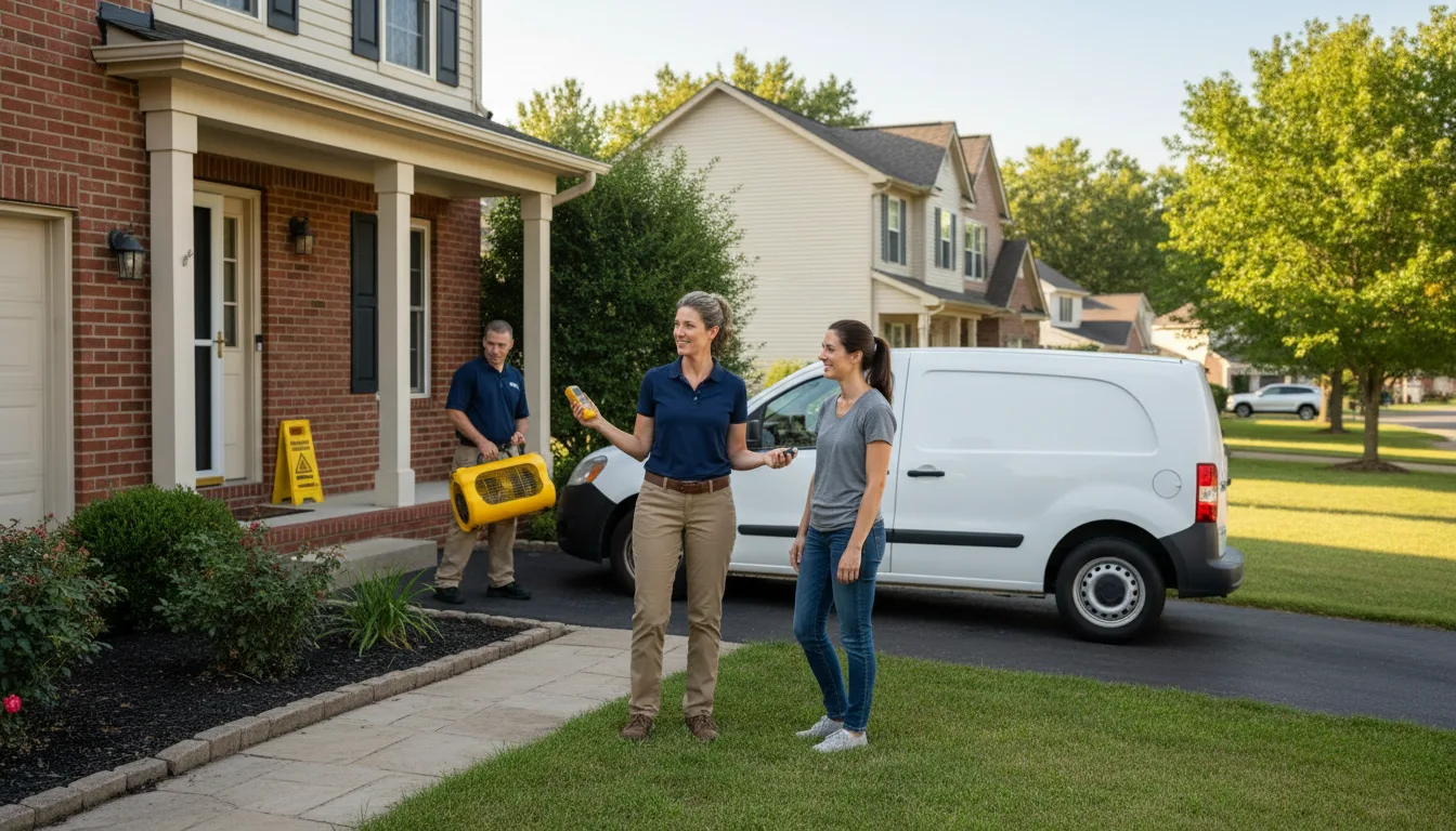 Residential water damage restoration in Lindsay, NE